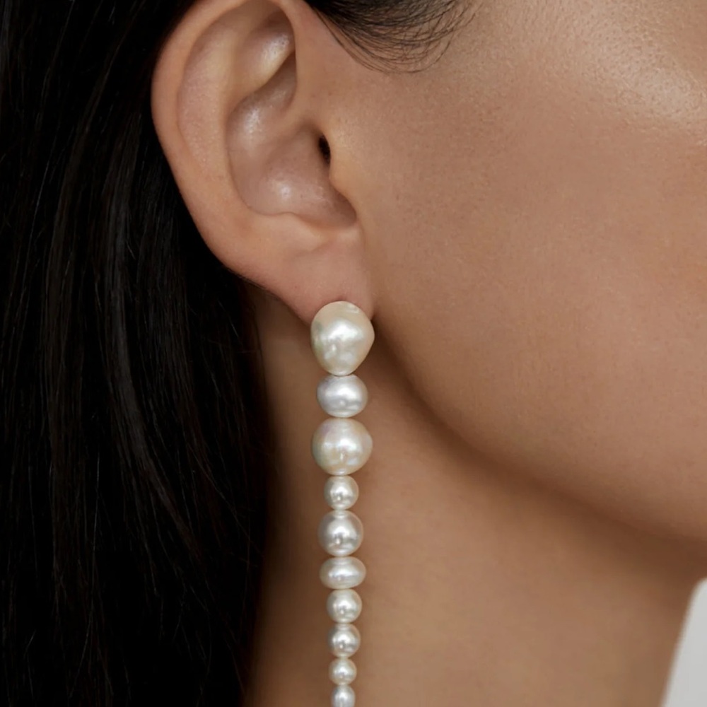 Shashi x Anthropologie Pearl Drop Earrings